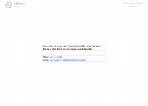 Contenido en desarrollo