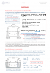 Electroquímica -Teoría - Electrolisis - web
