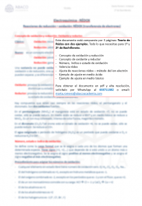 Electroquímica -Teoría - Rédox - web