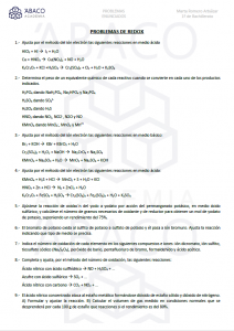 Problemas de REDOX 1