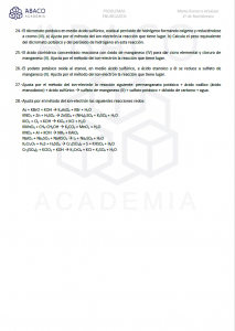 Problemas de REDOX 3