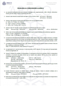 Problemas de Termodinámica química - Enunciados 1