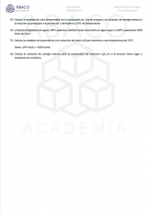 Problemas de Termodinámica química - Enunciados 2