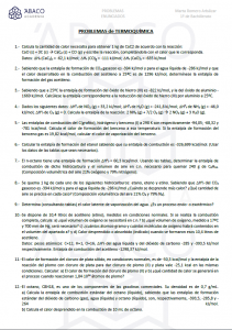 Problemas de Termoquímica - Enunciados