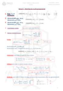 Tema 6 - Destilación multicomponente